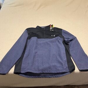 Under Armour Black and Navy Quarter-Zip